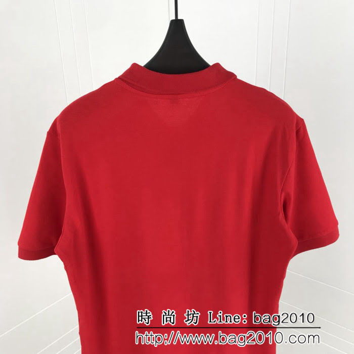 Gvc紀梵希 19ss春夏新款Polo衫 絲光棉短袖 立體字母刺繡 簡約百搭風格 男女同款 ydi1727